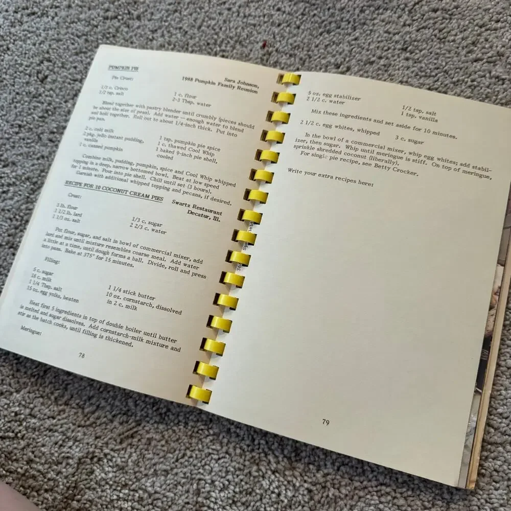 Vintage 1988 Central Illinois Tourism Council A Book of our Favorite Recipes
